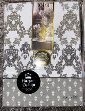 Cargar imagen en el visor de la galería, Sabana tolrá gris arabescos