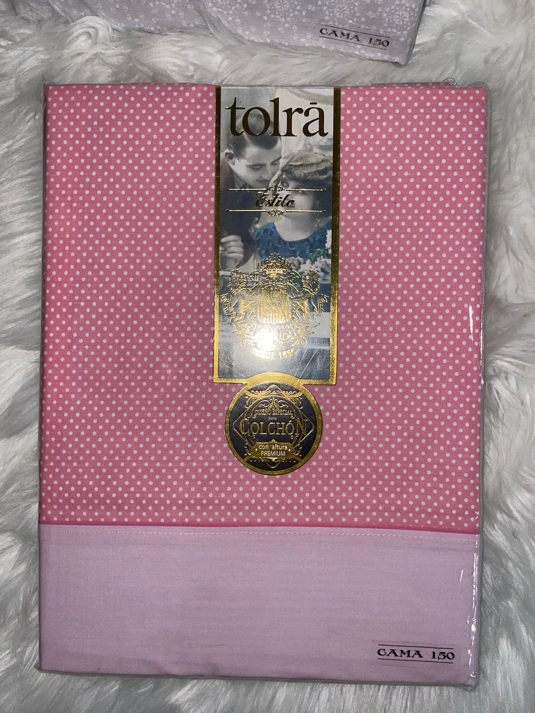Sabana tolrá rosa lunares